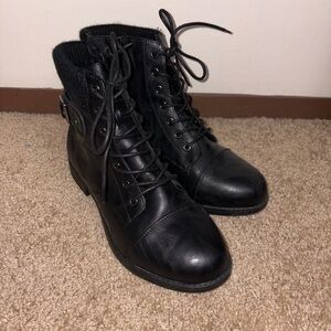 Torrid Black Combat Boots